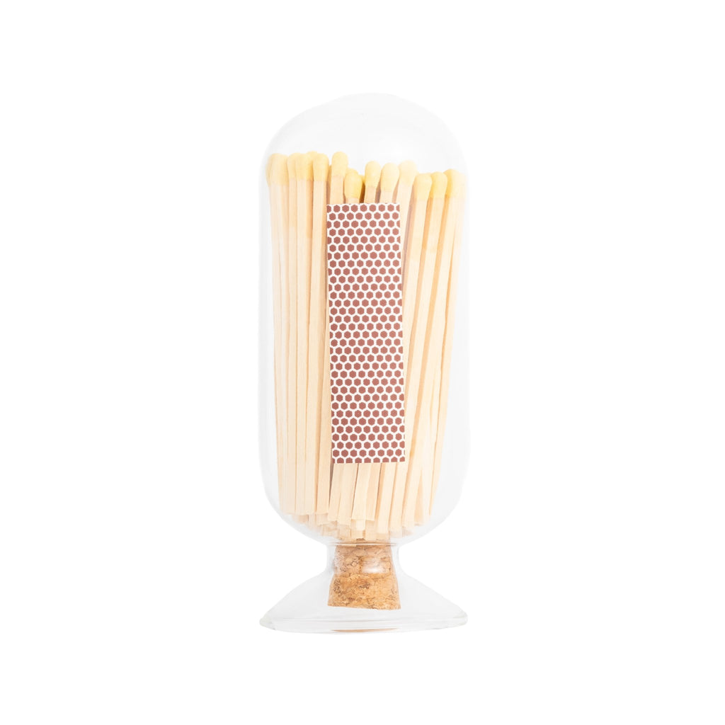 Cloche with Ivory Matchsticks - Enlighten the Occasion