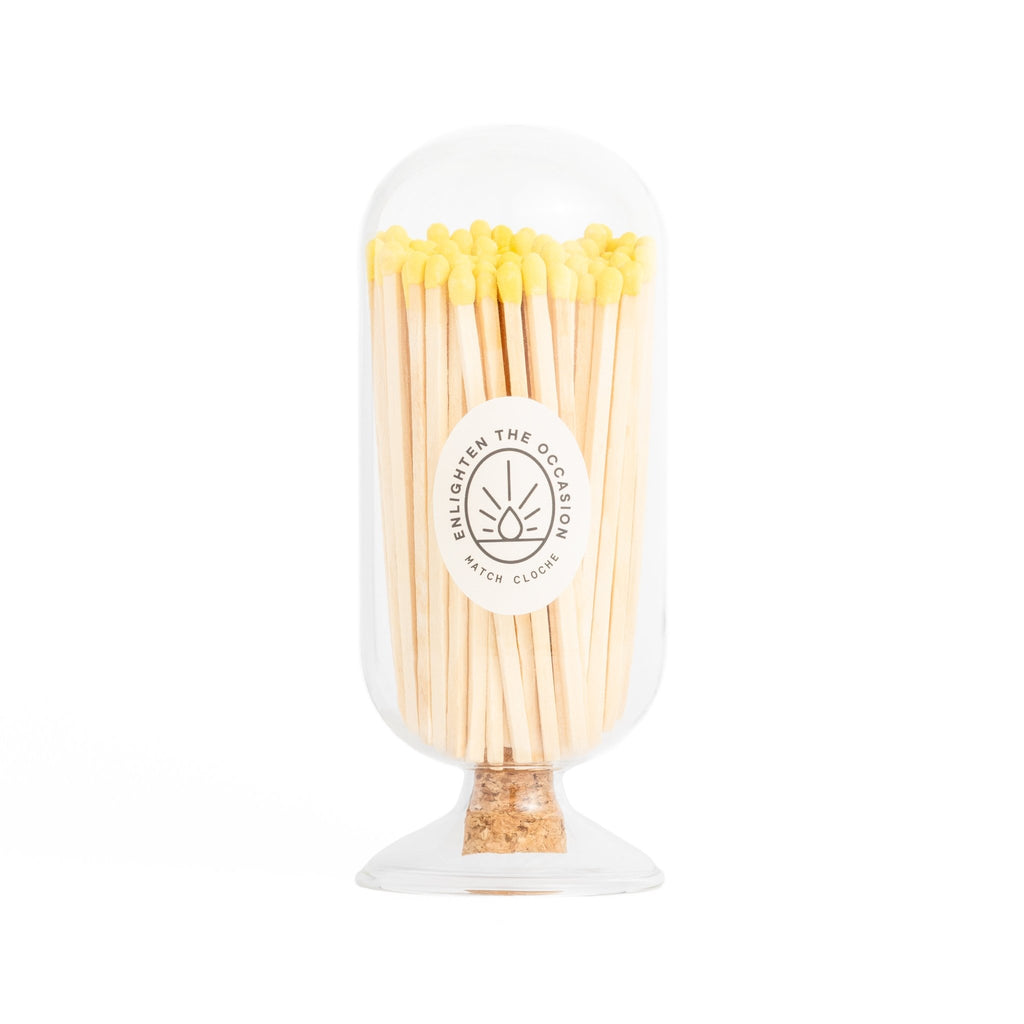Cloche with Yellow Matchsticks - Enlighten the Occasion